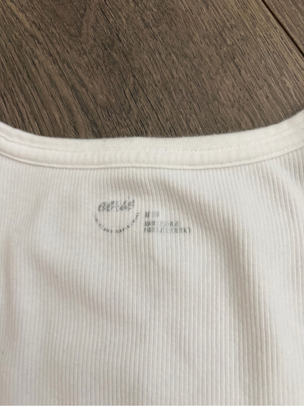 Aerie Women’s White Ribbed Henley Tank Top Size M - Picture 7 of 11